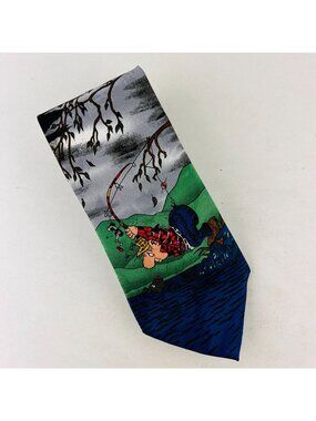 Balancine Hot Cakes Gary Patterson Fisherman Design Necktie Tie